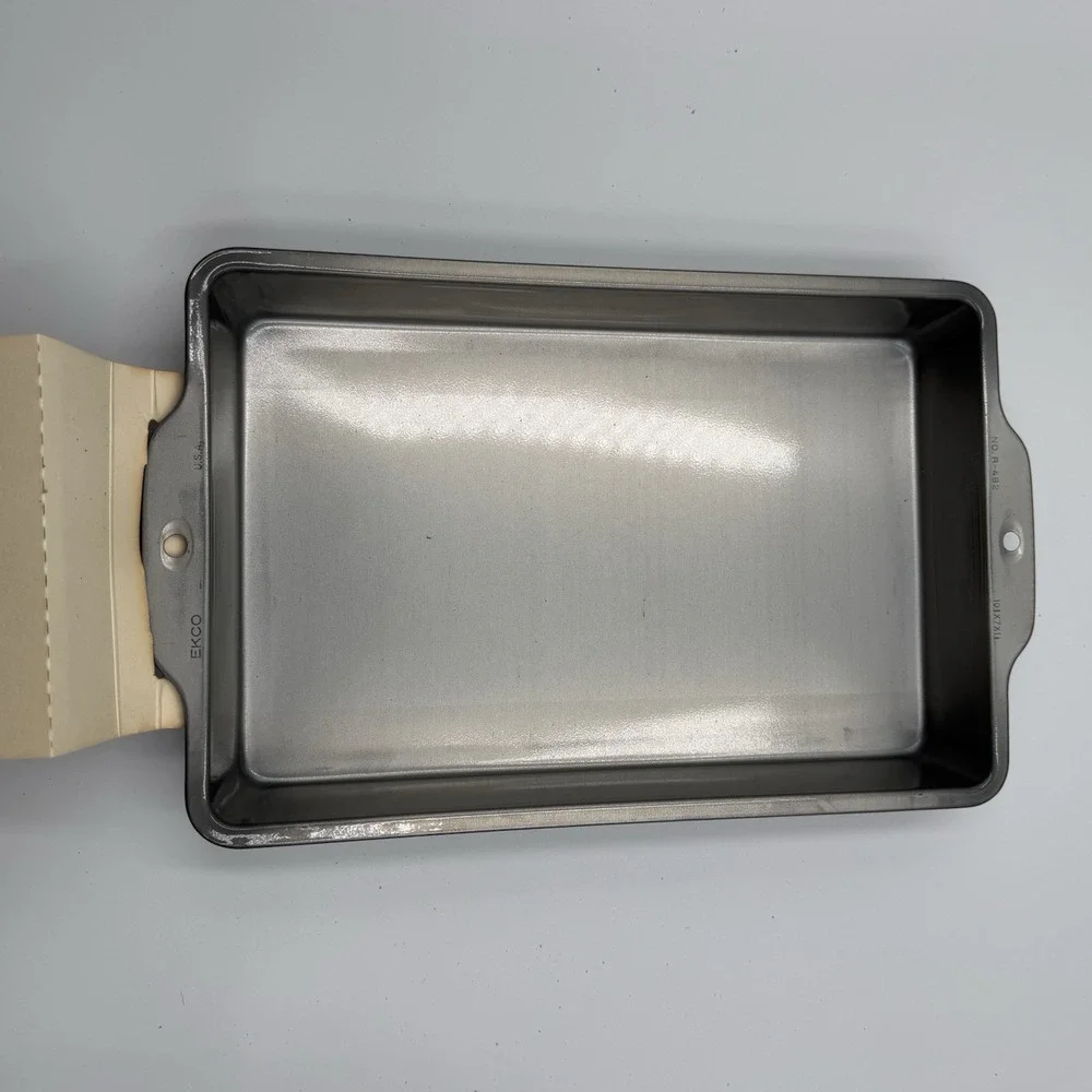 Vintage EKCO Baker's Secret Brownie Biscuit Pan 10x7‎ NOS Nonstick